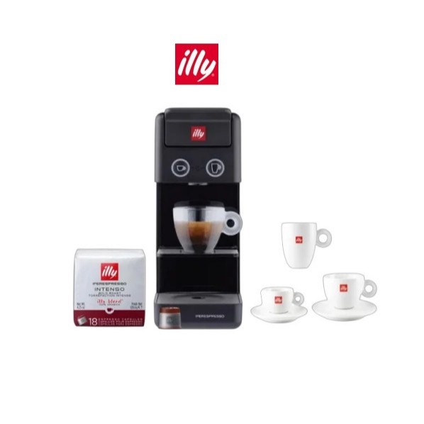 ILLY Y3.3 Complete Coffee Experience Bundle (Black)
