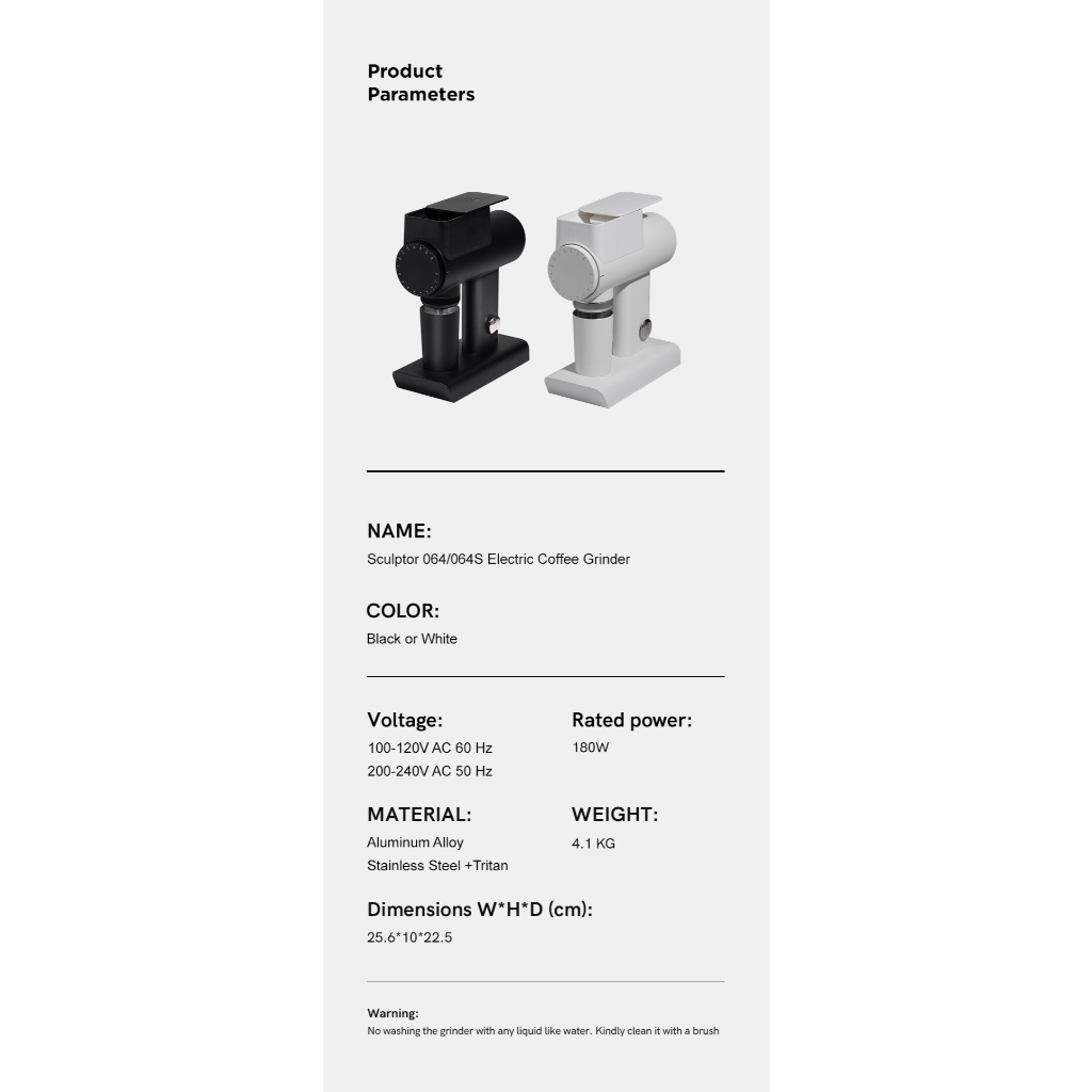 Timemore Sculptor 064 / 064S (ประกันศูนย์ 1 ปี) เครื่องบดกาแฟไฟฟ้า ราคา ถูกที่สุด ดีลบีเคเค แกลเลอรีภาพที่ 9