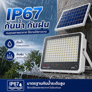 ⚡ซื้อ 1 แถม 1⚡ไฟโซล่าเซลล์ 1500000W โซล่าเซลล์ กันน้ำและกันฟ้าผ่ Solar Light แสงสีขาว พร้อมรีโมท