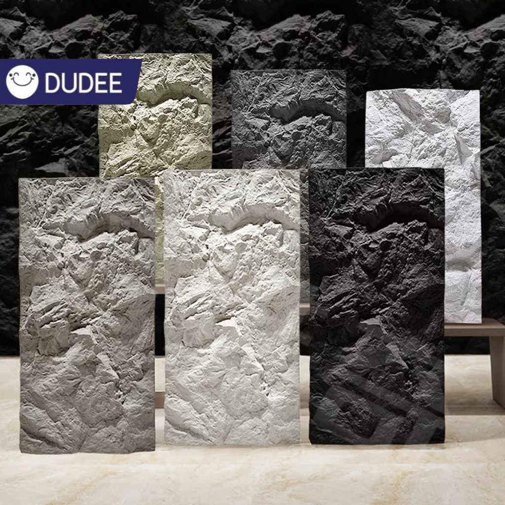 DUDEE ผนักตกแต่งห้อง ผนังหินเทียมPU รุ่น WEL-10 ผนังกรุ ผนังหิน ผนังเทียม สวยงาม ทันสมัย