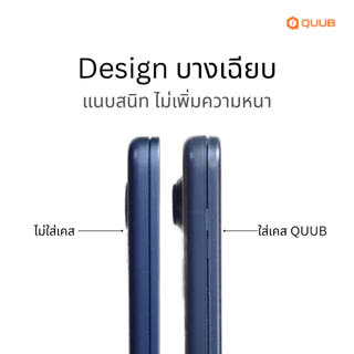 QUUB SHELL - เคส MacBock Air 13 M2 M3 M4 M5 NEO บางเฉียบ 0.8 มม. ผิวด้านโปร่งแสง ไม่กินขอบ (Ultra Thin Hard Shell Case)