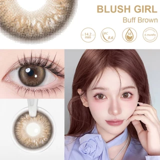 Magister Realcon คอนแทคเลนส์ 14.2MM บลัชออนสาวซีรีย์ Mini ขยายรูม่านตา เงาสีเทา น้ำแข็งสีน้ำเงิน Buff Brown คอนแทค