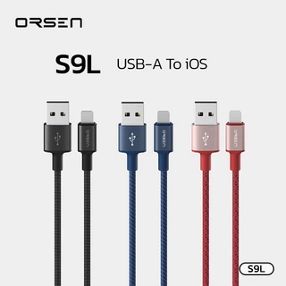 สายชาร์จ Orsen S9L / S9M / S9C สายชาร์จ ไนลอนถัก Cable/Micro/Type C ชาร์จเร็ว สาย1เมตร โอนถ่ายข้อมูลได้
