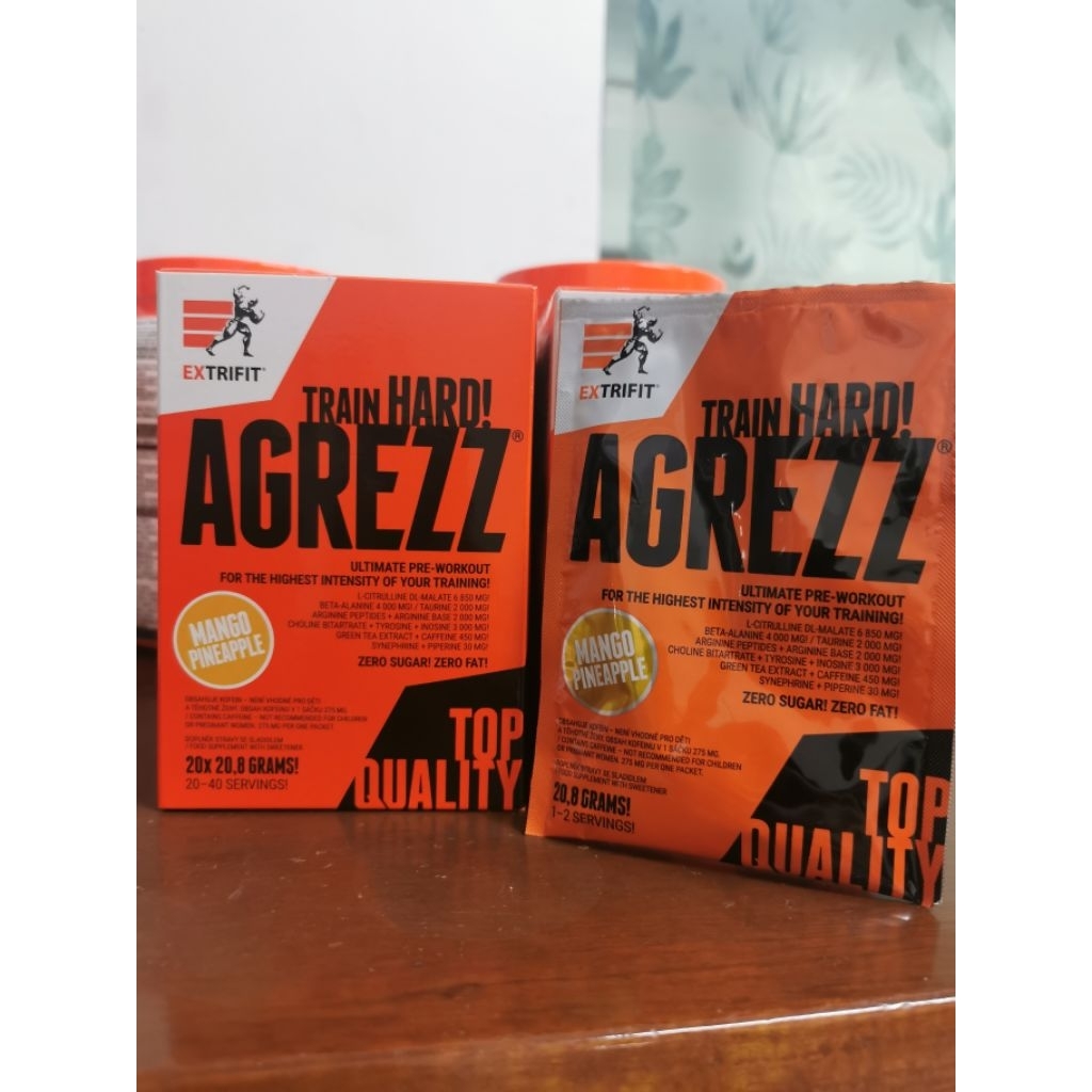 AGREZZ® pre-work-out​ Mango pinapple​ flavor Box of 20 x 20.8 gวันหมดอายุ​25/06/2027