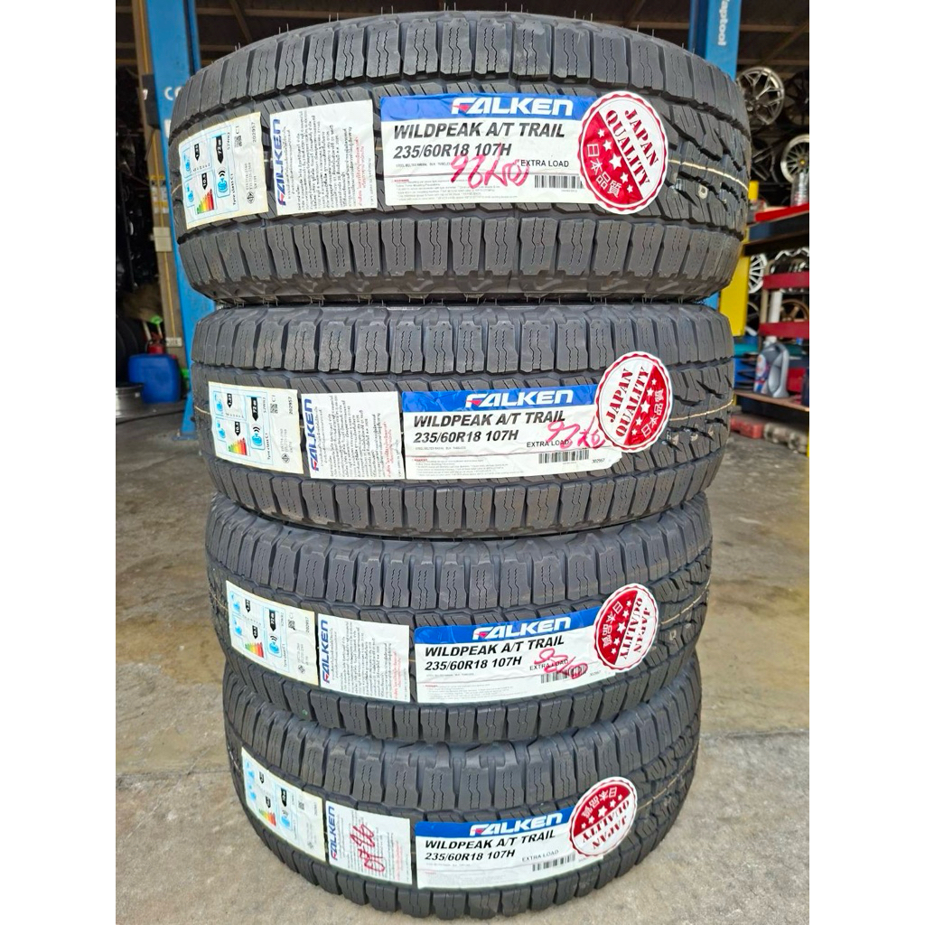 🚔🚘Falken 235/60/18 A/Tยางใหม่ปี26