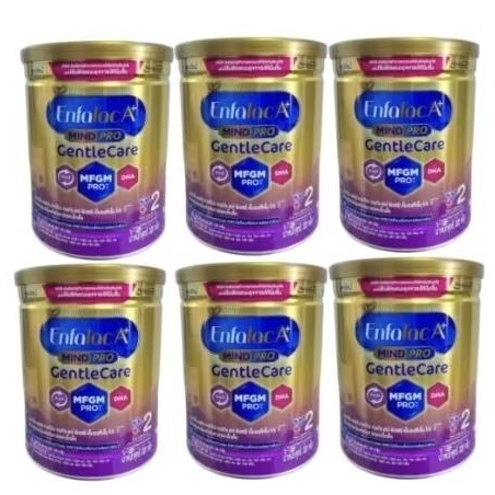 Enfalac gentle care2 เอนฟาเจนเทิ้ลแคร์  สูตร2 6กระป๋อง(ยกลัง)