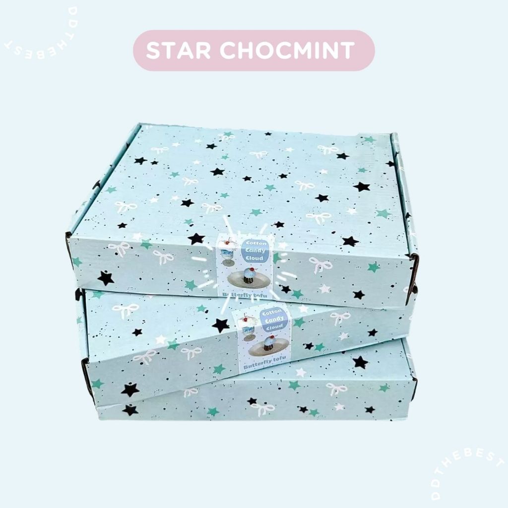 กล่องของขวัญน่ารัก  กล่องหูช้าง กระดาษกล่องพัสดุใช้ได้เลย | พร้อมส่งจากไทย 🇹🇭 | STAR CHOCMINT