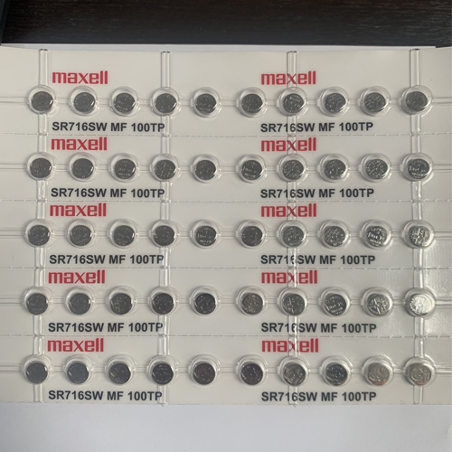 ถ่านกระดุม Maxell SR716SW,SR716 ,315  แบ่งจำหน่าย จำนวน 1เม็ด,5เม็ด,10เม็ด