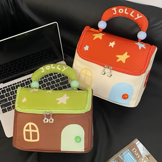 FABLEME ✨- 𝗛𝗔𝗣𝗣𝗬𝗖𝗛𝗨𝗣𝗬 𝗕𝗔𝗚 กระเป๋าเครื่องสำอางค์ จุของได้เยอะ กระเป๋าจัดระเบียบ พร้อมส่ง💯