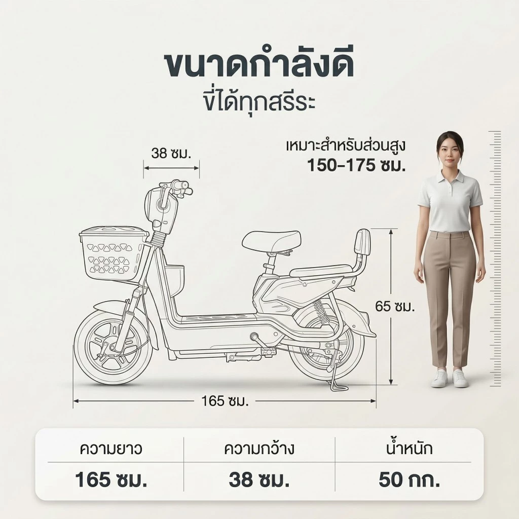 ANCHI จักรยานไฟฟ้า 48V12A มีกระจกมองหลัง ไฟเลี้ยว แบตเตอรี่พกพา thumbnail 10