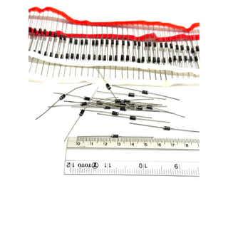 Diode ไดโอด 1N4007 1A/1200V แบบรูทะลุ DO-41 จำนวน 10ชิ้น