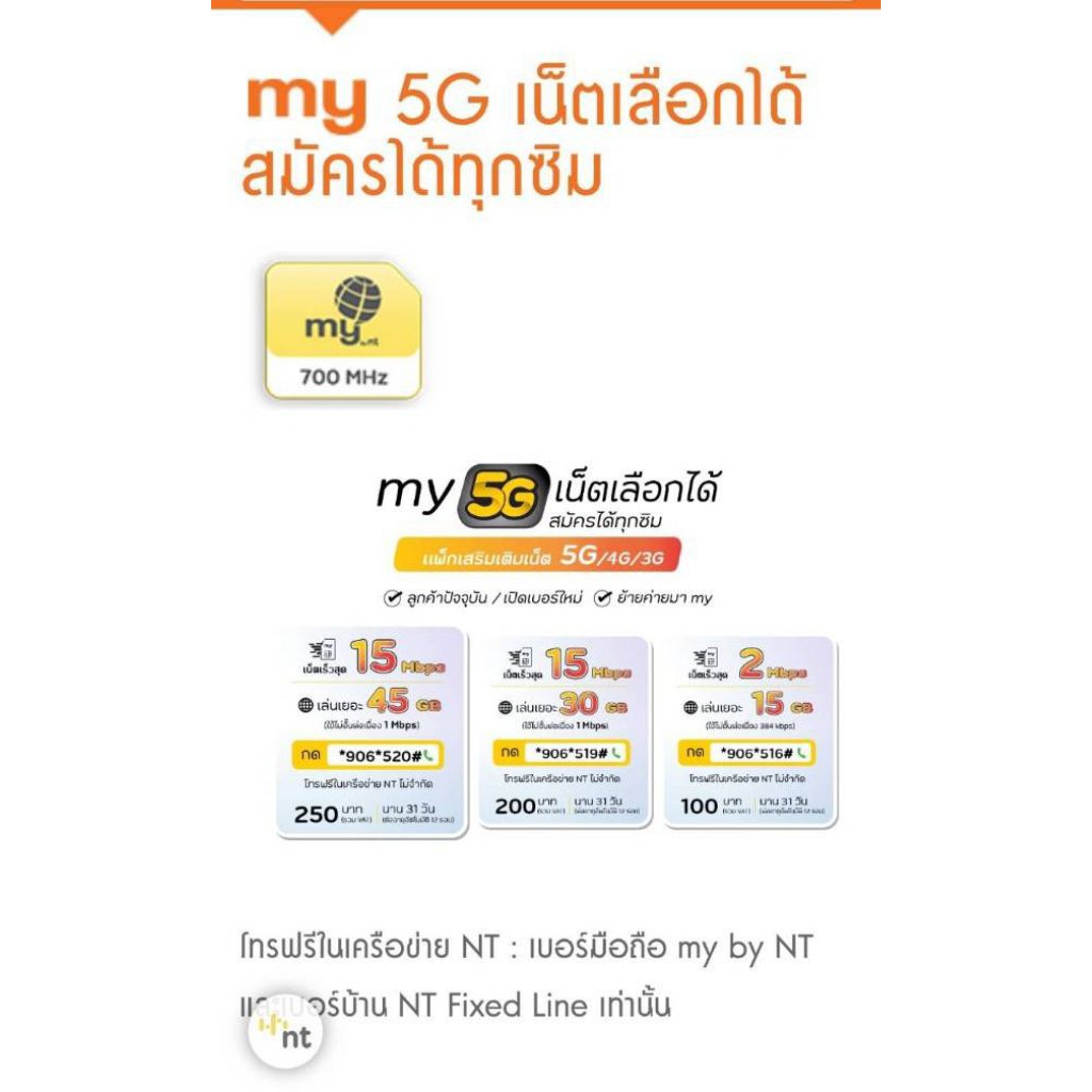 เบอร์สวย ส่งฟรี เติมเงิน