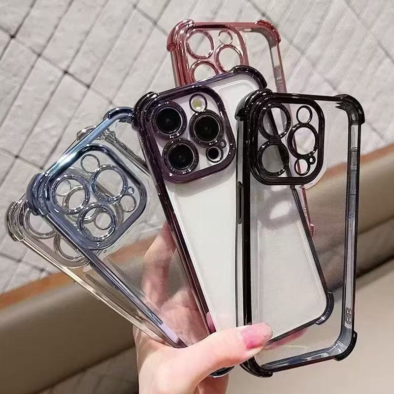 เคสใส กันรอยเลนส์กล้อง VIVO V70FE V70 Y04 Y04S Y29S Y05 Y11D Y21D Y31 เคสขอบสี กันกระแทก Q1