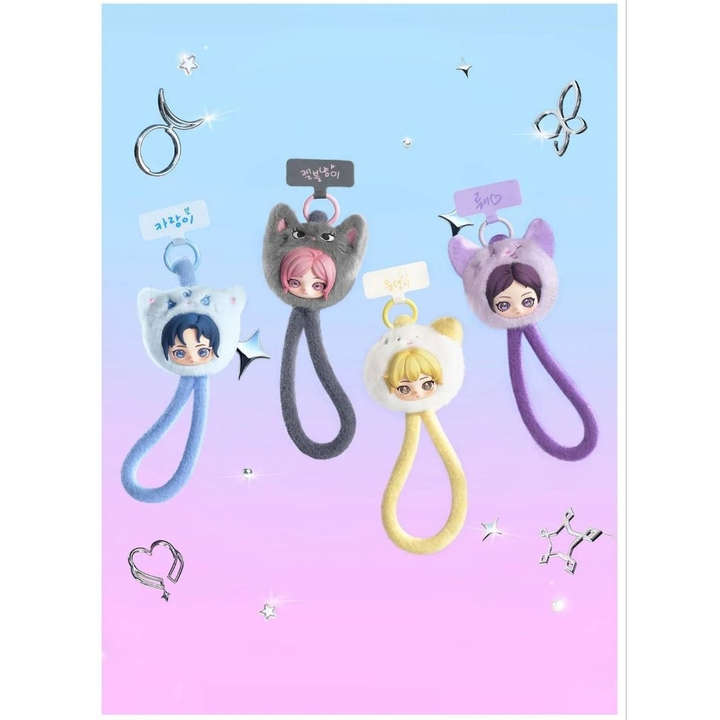 💖พร้อมส่งจากไทย💖 สายคล้องมือถือ Aespa ลิมิเต็ด aespa Fluffy Club Series Phone Lanyard ของแท้เลือกได้
