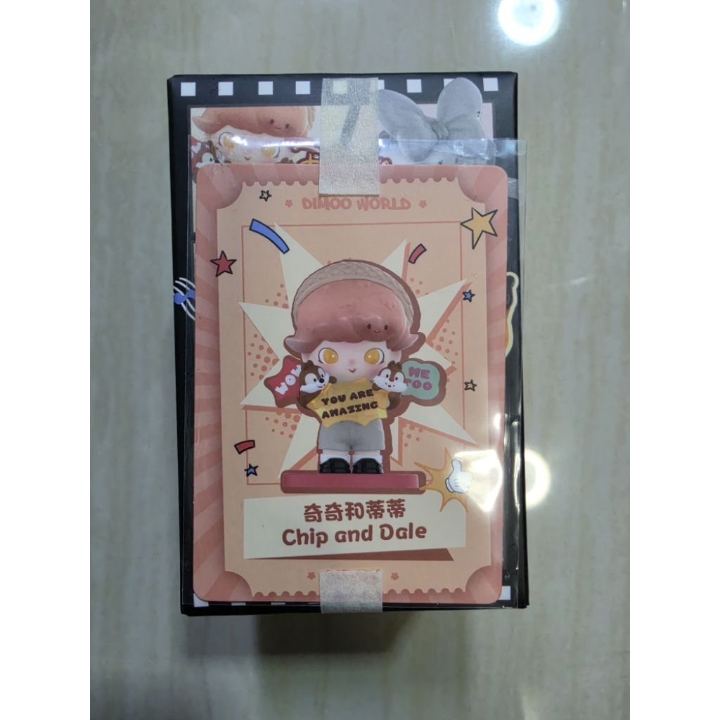 (เช็คการ์ด ของแท้ Popmart) Dimoo world chip and dale