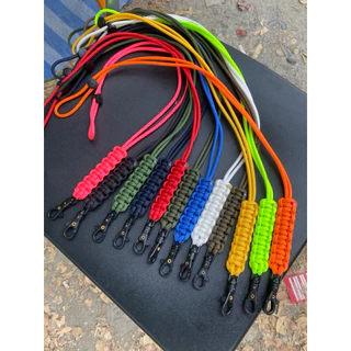 A038 สายคล้องคอ ห้อยนกหวีด ห้อยบัตร ถักจากเชือกparacord 4มิล