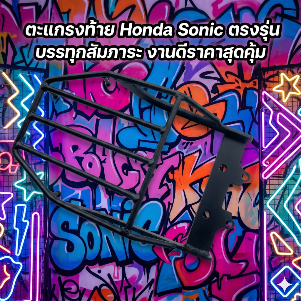 ตะแกรงท้าย Sonic ตรงรุ่น, Honda sonic แร๊กหลัง,เเร๊กบรรทุกสัมภาระ งานดีราคาสุดคุ้ม (LC-01) 😎A😎