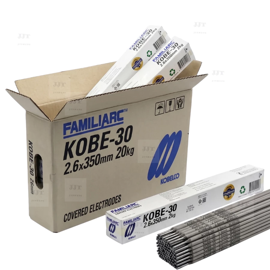 KOBELCO ลวดเชื่อมรุ่น KOBE-30 ขนาด 2.6 mm กล่องละ 2 กก. ลวดเชื่อมเหล็กเหนียว ประสิทธิภาพสูง ของแท้จากโรงงาน