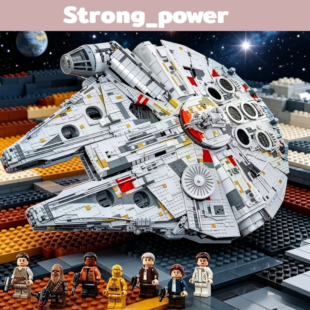 ชุดตัวต่อโมเดล 75192 Millennium Falcon ขนาดใหญ่สุดอลังการ 7,541 ชิ้น รายละเอียดสมจริงทั้งภายนอกและภายใน