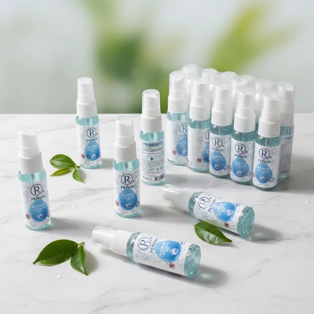 สเปรย์แอลกอฮอล์ [ยกแพ็ก 12 ขวด] Perich 76% v/v ราคาส่งคุ้มมาก Food Grade ฟู้ดเกรด พกพาง่าย