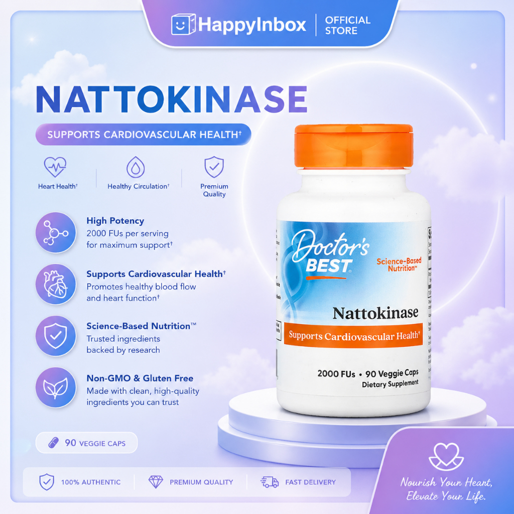 Doctor’s Best Nattokinase 2000 FU – บำรุงสุขภาพหัวใจและระบบไหลเวียนเลือด