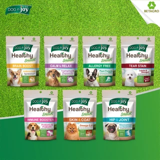 DOG n joy ด็อก เอ็นจอย ขนมสุนัข เสริมวิตามิน Healthy Snack สำหรับสุนัขทุกวัย ขนาด 100 กรัม (เลือกรสชาติได้)