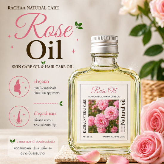RA’CHAA Herbal Oil ออยล์สมุนไพรบำรุงผมและผิว สูตรธรรมชาติ มีให้เลือก 21 สูตร บำรุงหนังศีรษะ ผมนุ่มเงางาม 85 ml