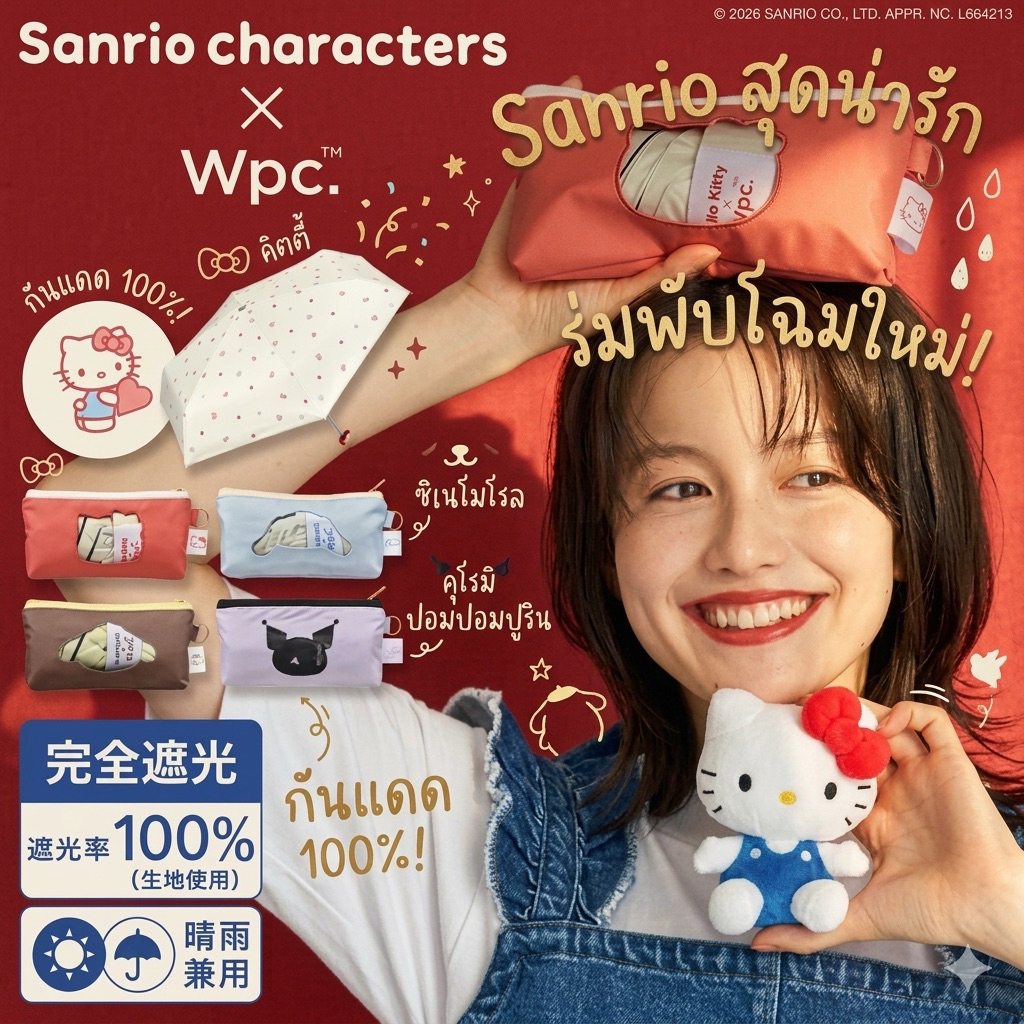 ใจร่มกันแดดตัวดัง Wpc. ออกเป็นคอลเลกชันใหม่ ‘ร่มพับโฉมใหม่’ พกพาง่าย แถมยังกันแดดได้แบบ 100% เต็มสิบไม่หัก
