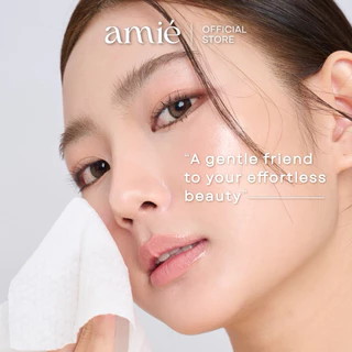 Amie Micellar Cleansing Wipes แผ่นเช็ดเครื่องสำอางกันน้ำ สูตรไมเซลล่า อ่อนโยนต่อผิว เหมาะสำหรับทุกสภาพผิว