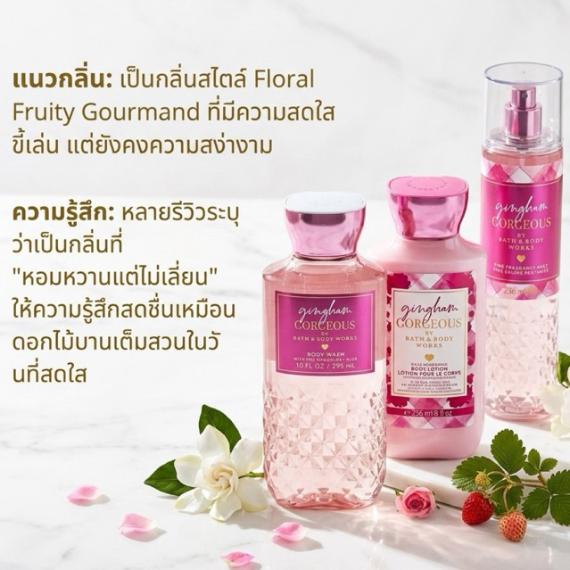 GINGHAM GORGEOUS   แท้ % bath & body works ราคา ถูกที่สุด ดีลบีเคเค