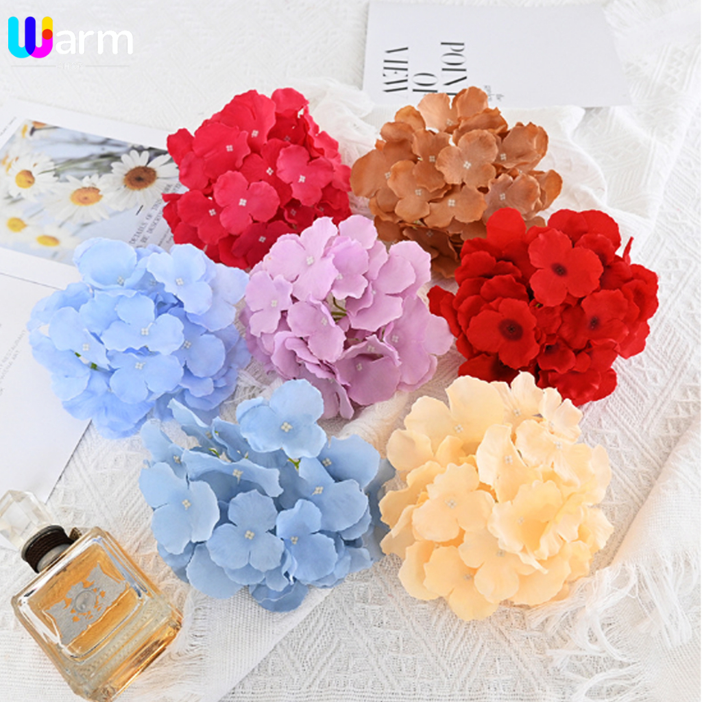 ดอกไฮเดรนเยียเทียม ดอกไม้ประดิษฐ์ สีสันจัดจ้าน ดีไซน์พรีเมียม ตกแต่งตรงจุด สำหรับงานแต่งงาน/ปีใหม่/บ้าน