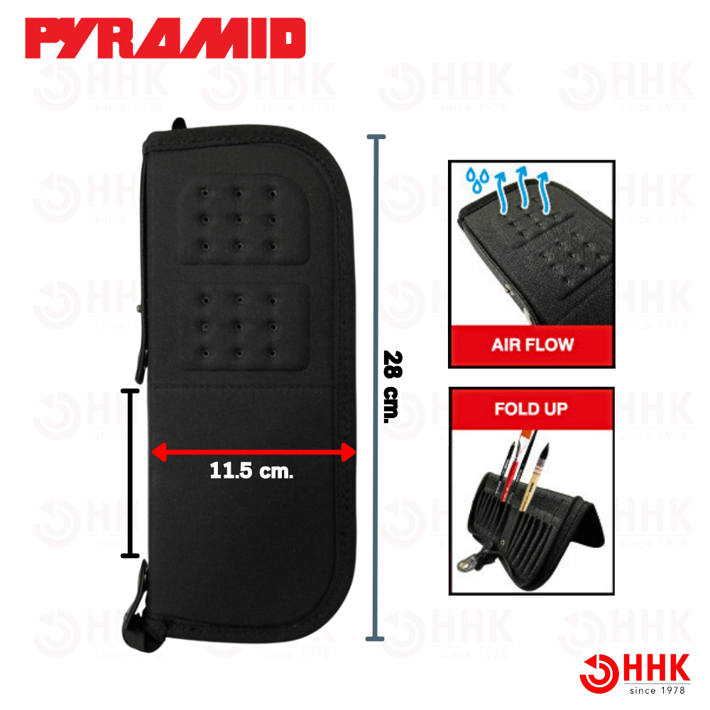 PYRAMID กระเป๋าใส่พู่กันระบายอากาศได้  รุ่น  FOLDER BRUSH HOLDER  690455