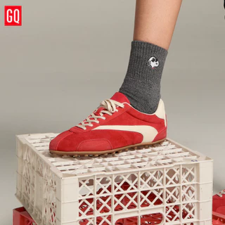GQ x PEANUTS™ Socks ถุงเท้าข้อสั้นลายสนูปปี้