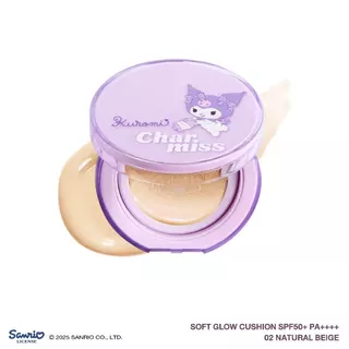 [เซต 4 ชิ้นคุ้ม] เซต Sanrio Kuromi 4 ชิ้น รับฟรีกระเป๋าผ้า (Tone up , Cushion , Blush , Gloss)