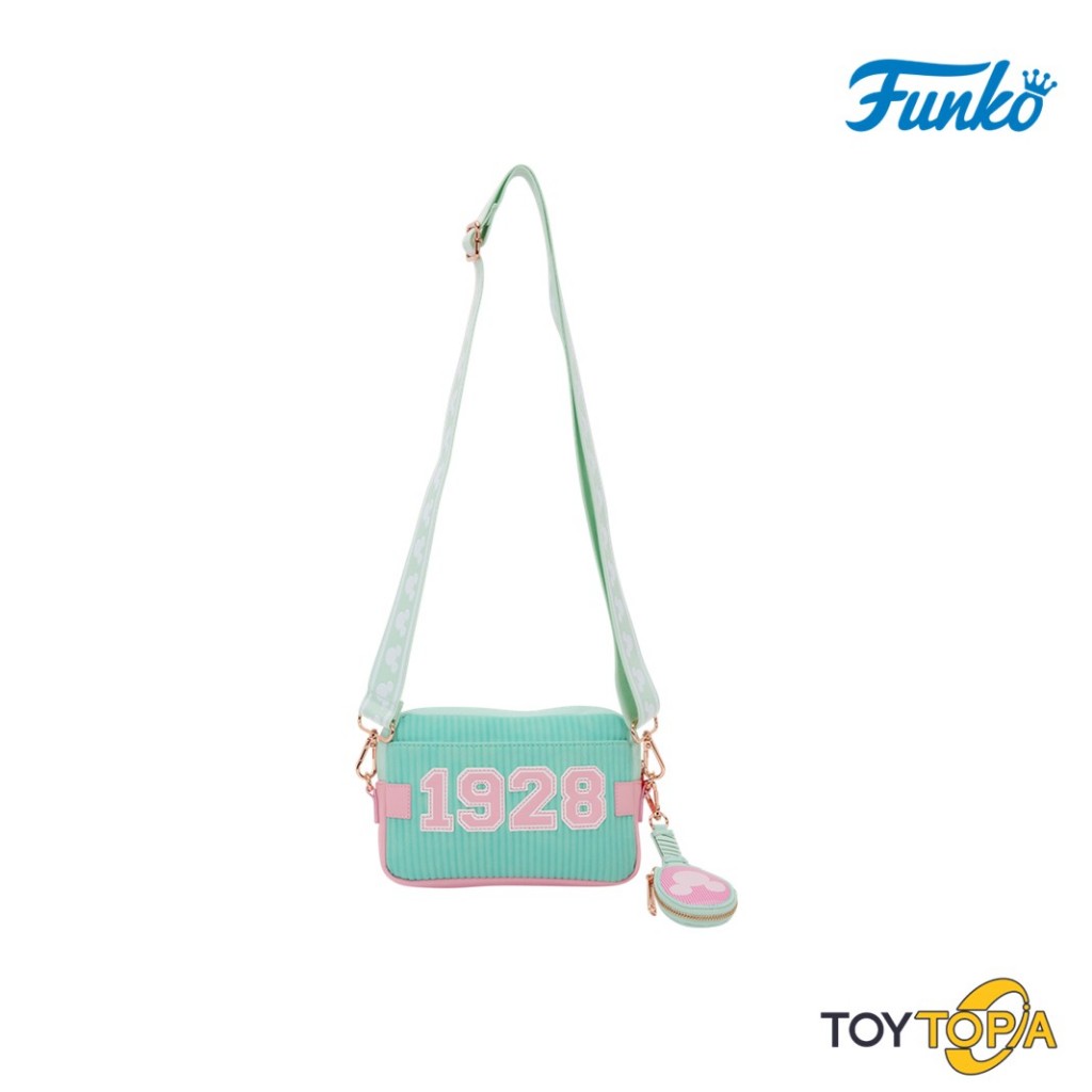 (WDTB3508) Mickey Mouse Tennis Sling Crossbody Bag with Coin Bag by Loungefly