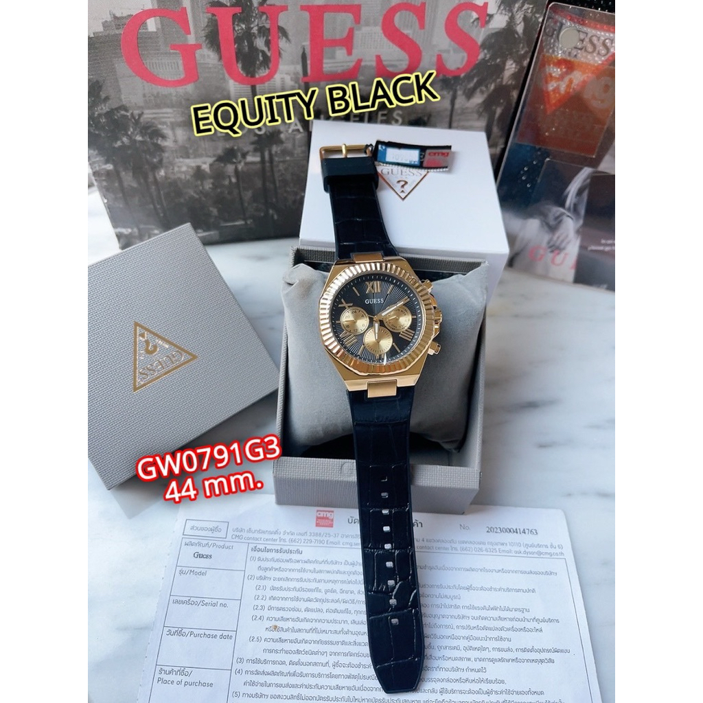 นาฬิกาผู้ชาย #Guess GW0791G3 EQUITY BLACKของแท้CMG