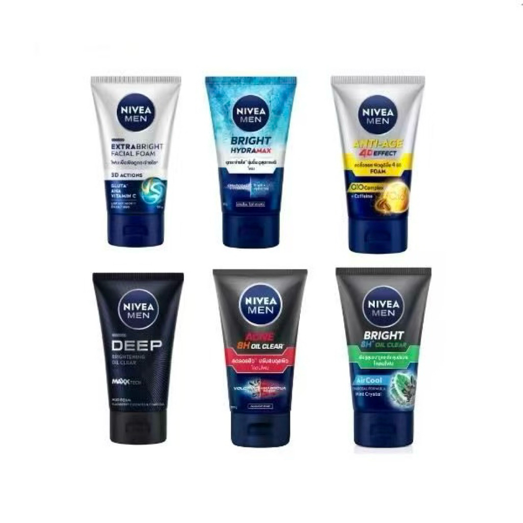 ถูกสุด! Nivea men นีเวีย เเมน โฟมล้างหน้าสำหรับผู้ชาย ขนาด 100 มล.