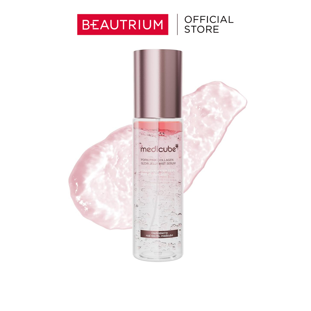 MEDICUBE PDRN Pink Collagen Glow Jelly Mist Serum ผลิตภัณฑ์บำรุงผิวหน้า 100ml