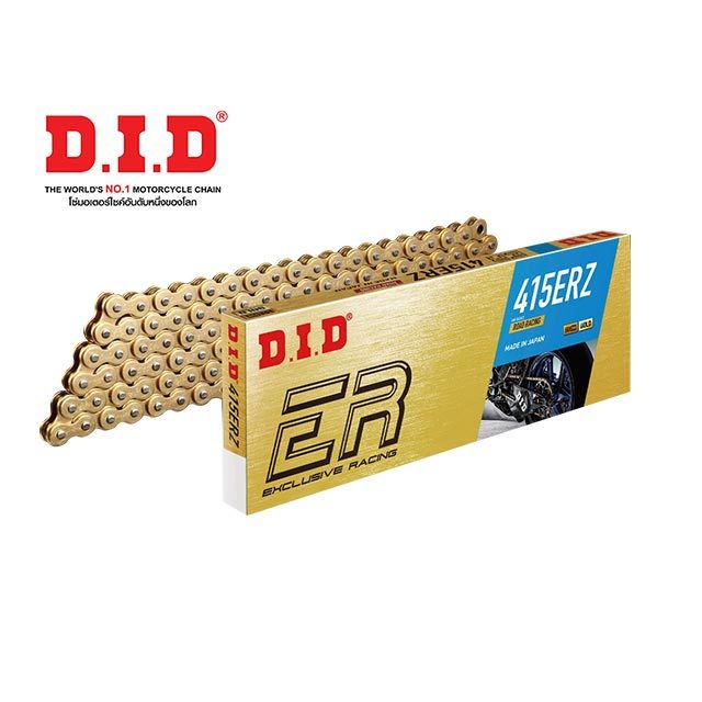 D.I.D โซ่รถจักรยานยนต์  D.I.D 415 ERZ G&G 140 ZB  (สีทอง)