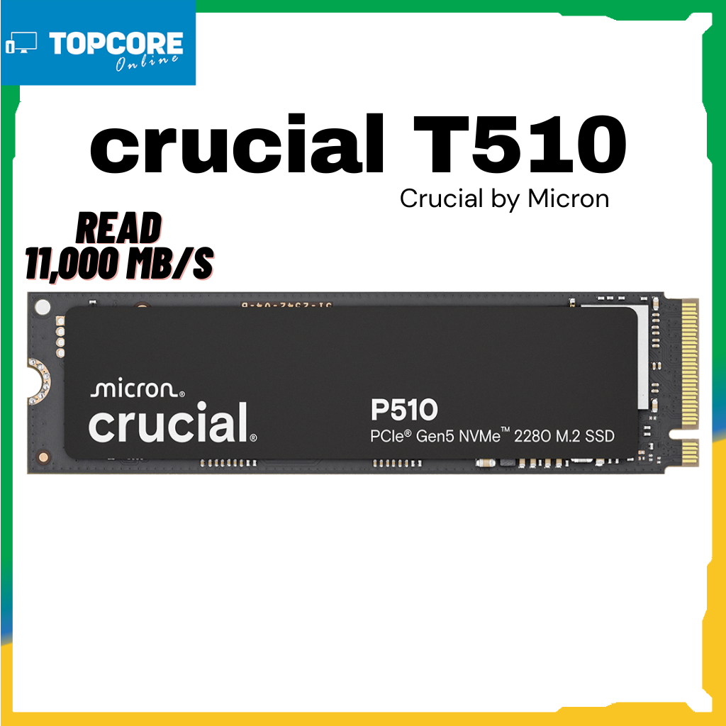 1TB Crucial P510 SSD Gen5 NVMe M.2 11,000MB/s ศูนย์ไทย