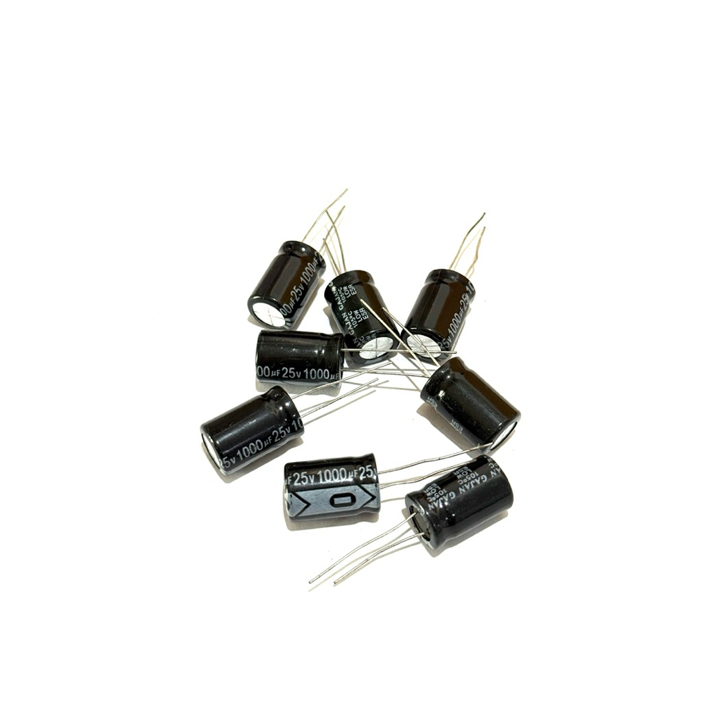Capacitor ตัวเก็บประจุ 1000uF 25V 13*20MM 105C จำนวน10ชิ้น