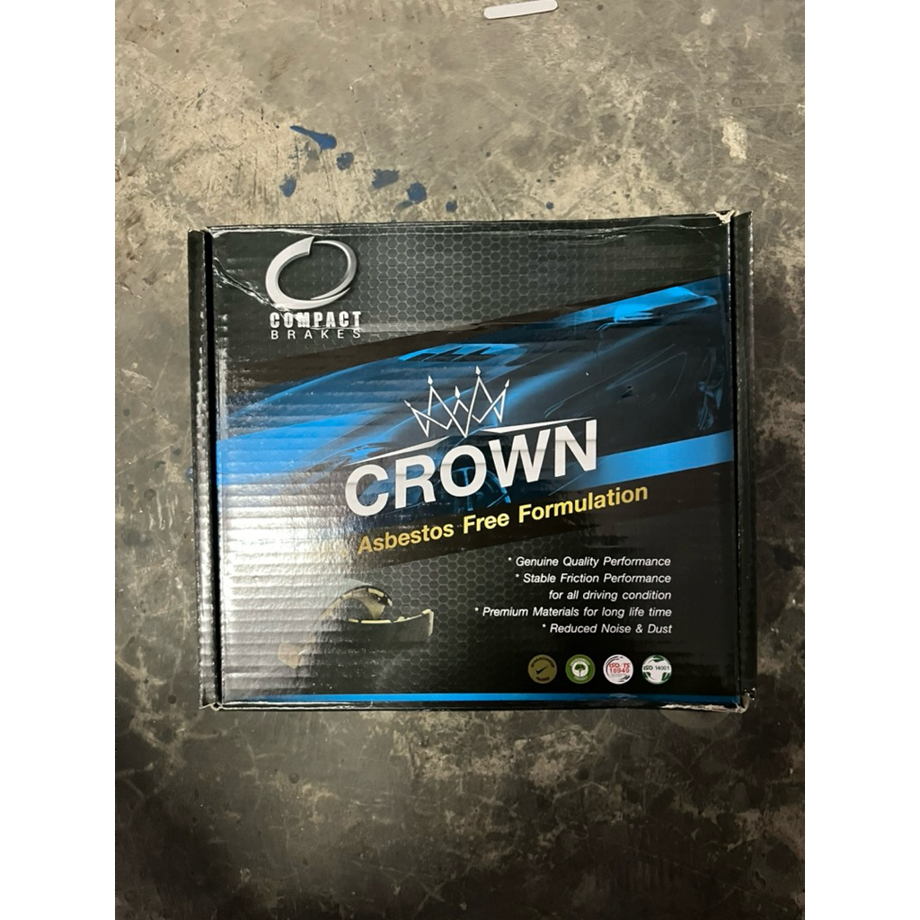 ผ้าเบรคคู่หลัง Compact รุ่น Crown (สำหรับ Isuzu Chevrolet)