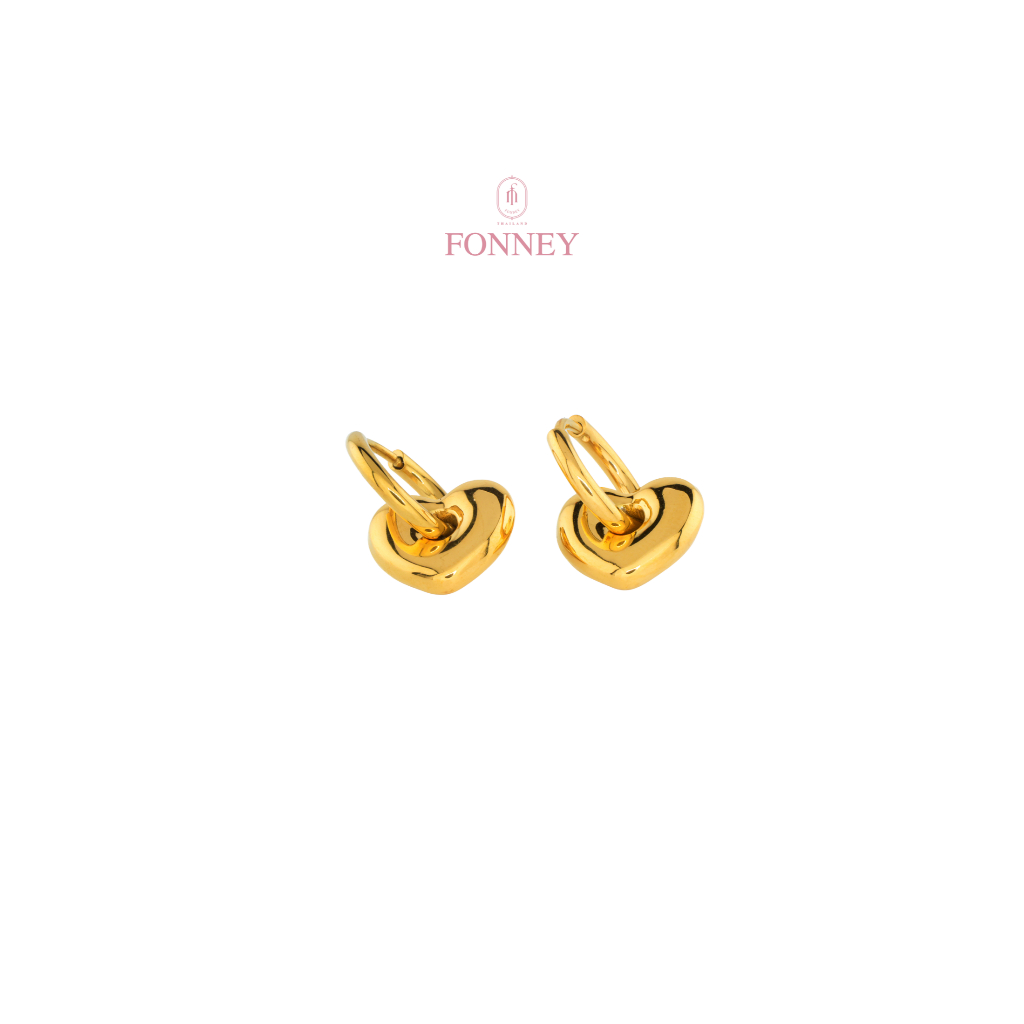 ER-24 Fonney ต่างหู สแตนเลสแท้ไม่ลอกไม่ดำ