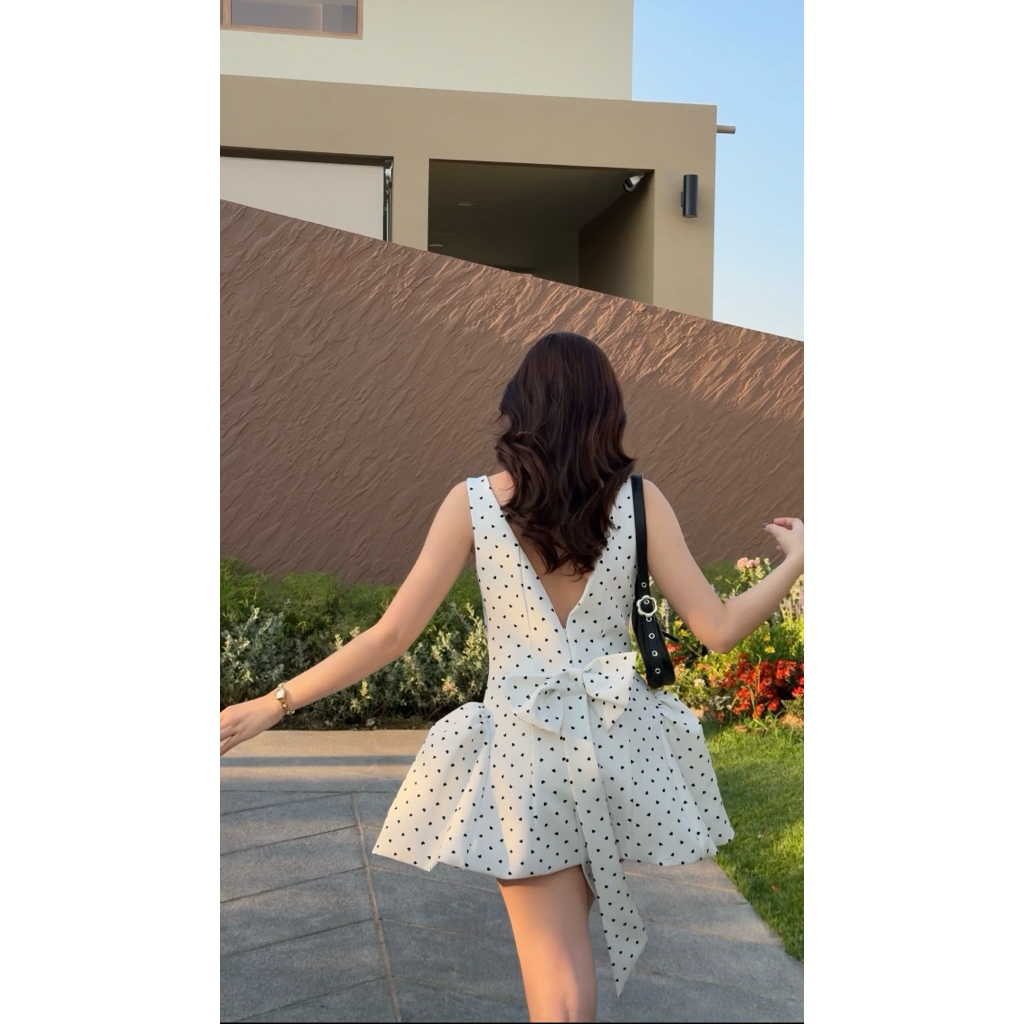 PICHABRAND : NEW STARRY DOTS MINIDRESS ชุดเดรส เดรสสั้น รูปที่ 7