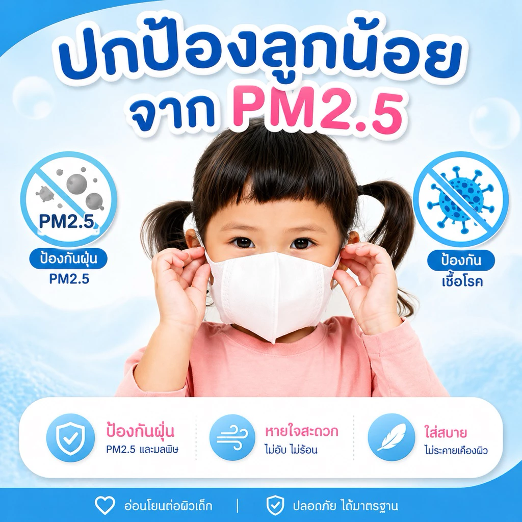 แมสเด็ก3Dสำหรับเด็ก 4-12ปี (10ชิ้น/1 ห่อ)  พร้อมส่งจากไทยระบายอากาศอ่อนโยนต่อผิวลายคมชัดเลือกลายได้ thumbnail 3