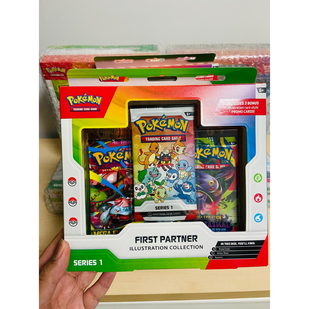 [ ของแท้ EN ] พร้อมส่ง กล่องครบรอบ30ปี FIRST PARTNER ILLUSTRATION COLLECTION - SERIES 1 พร้อมส่ง Pokemon TCG