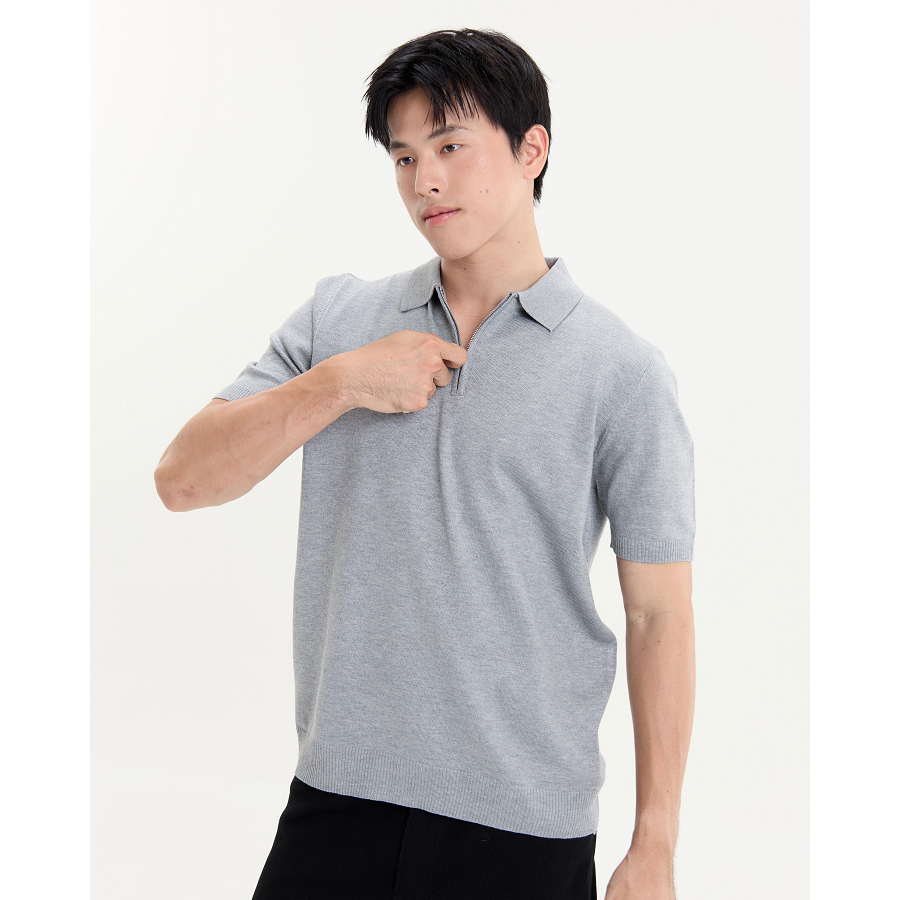 [9780-1] REEVE ZIPPER POLO - เสื้อโปโลคอปก มีซิป รูปที่ 7