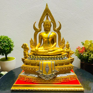 พระพุทธชินราช แร่เหล็กน้ำพี้ หน้าตัก 5 นิ้วฐาน 9 นิ้วสูง 12 นิ้ว