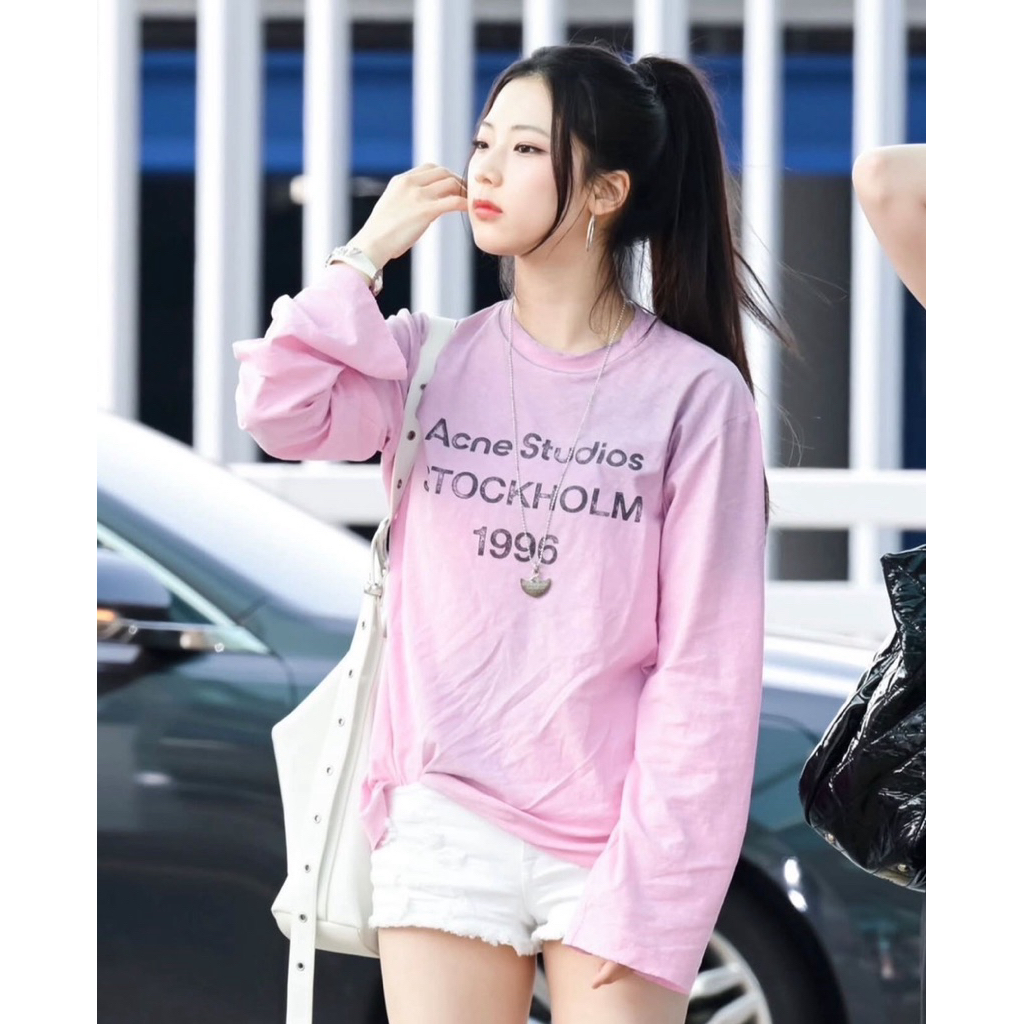"Ac long stave " เสื้อยืดแขนยาวแบรนด์ดัง ดีเทลสกรีนลายอักษรที่อก คอลใหม่ผ้าใหม่ผ้าสลาฟ นุ่มยืด
