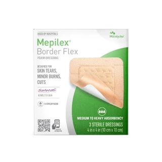 Mepilex Border Flex แผ่นปิดแผลโฟมและป้องกันแผลกดทับ ของแท้พร้อมส่ง EXP 2027+